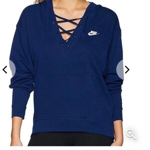 Nike Lace Up Hoodie Size medium